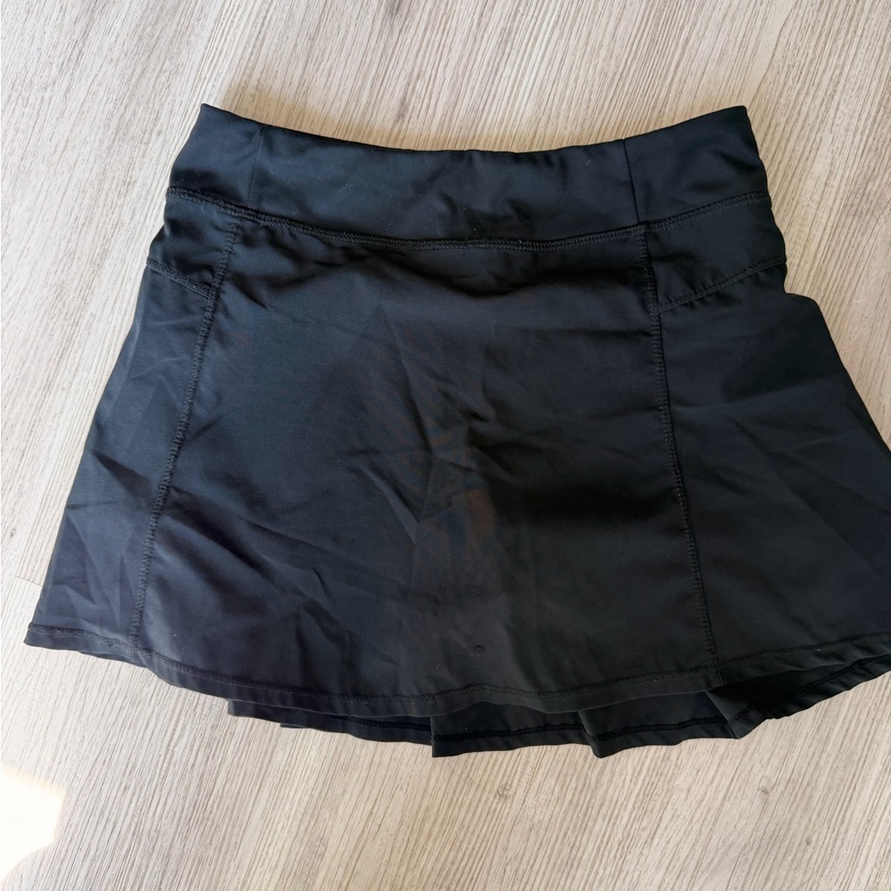 Kids Black Athletic Skort - Versatile Performance Shorts